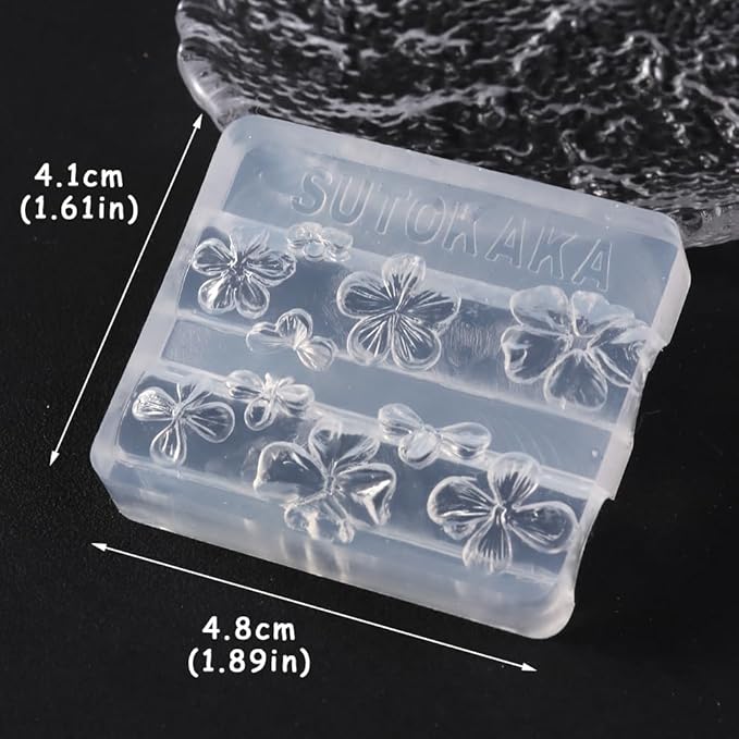 Solid Builder Nail Gel, 3D Sculpting Gel Non-Stick Hand Carving Glue Extension with Flower Silicone Mold, Sculpture Pen for Carving Patterns Decoration Nail Art Salon Home DIY