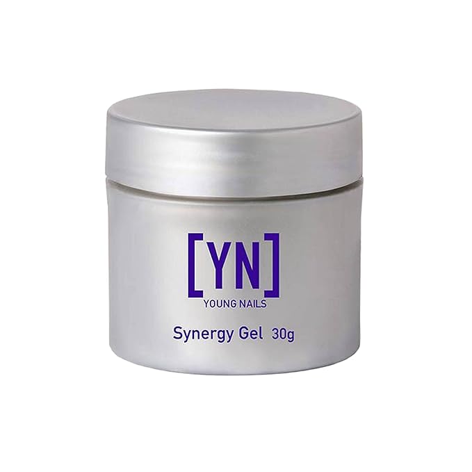 Young Nails Synergy Gel System, Building Gel - Hard Builder Gel, Superior Adhesion & Strength, Structured Nail Gel Builder - Build Gel, Clear, 30g