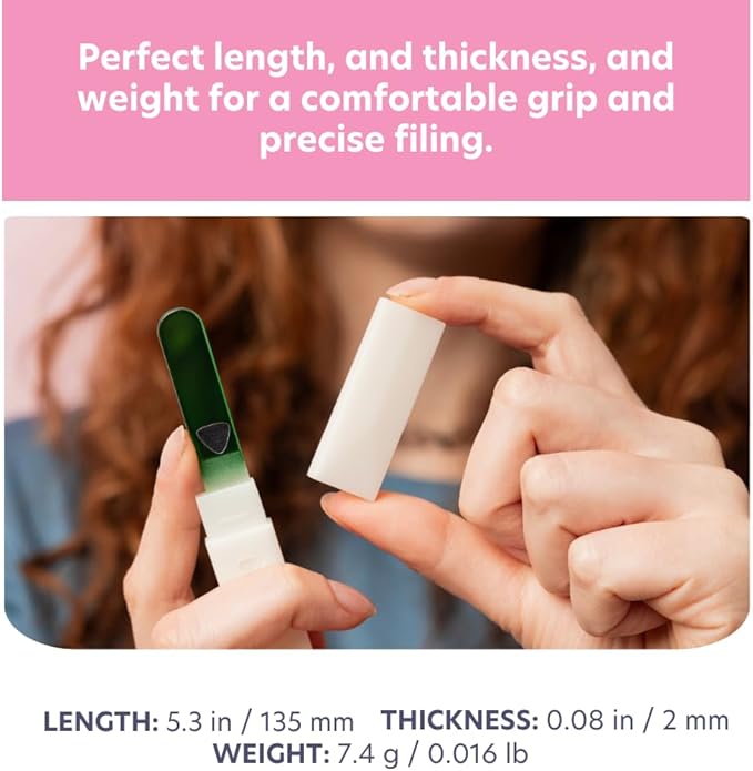 Bona Fide Beauty - Premium Czech Glass Nail File - Gentle, Durable & Professional Manicure Tool