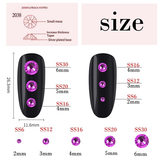 720 Pcs SS30 6mm Flatback Rhinestones for Nails Art Crafts Glitter Round Gems Crystals DIY Clothes Shoes（Citrine)