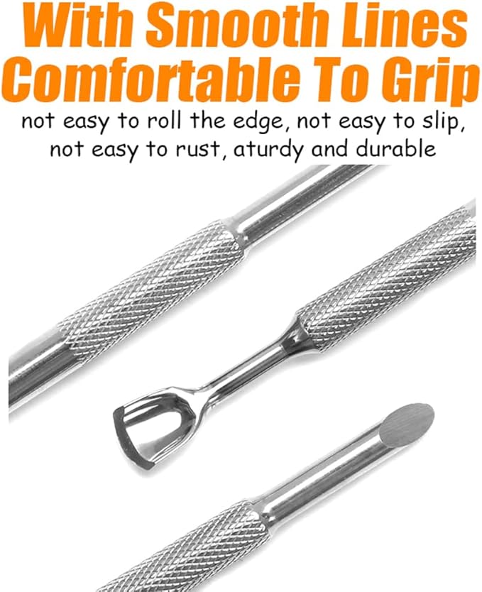 Nail Cuticle Pusher Self-Adhesive Sandpaper Manicure Kit Double Head Cuticle Pushers Nail Art Pre-polishing Sand Paper 240/100 Grit Sandpaper Sheets Nail Pusher Replace Sanding Paper Nail Care Tools