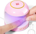 MEKK Mini UV Light for Gel Nails,18W Single Finger UV LED Nail Lamp,Portable Small Professional Flash Cure Lamp for Detail Work,Compact Design for Beginners,Travel,Home-Pink