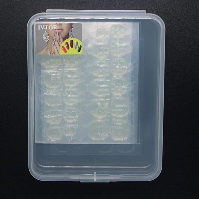 30 Sheets Waterproof Breathable Jelly Double Sided Adhesive Tabs Nail Glue Sticker False Nail Tips…