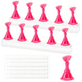 Nail Stand Nail Holder for Painting Nails 2 Sets Press on Nails Stand Display with 96 Pcs Reusable Adhesive Putty Clay Magnetic Acrylic Nailss Art Tools Accessories for DIY Salon Supplies Rose Pink