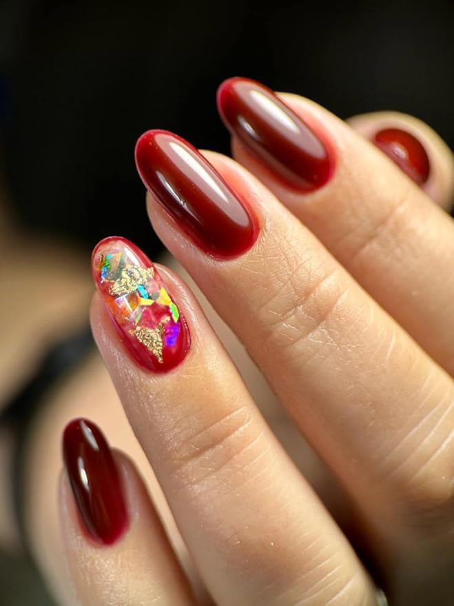 Dan's Nails – Cocoa Bean Rubber Base Gel Polish | Dark Red Burgundy Soak off UV/LED