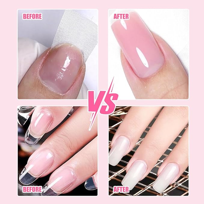 Nail Repair Protection Gel, New Nail Repair Kit for Split Natural Nails, Instant Cracked Nail Repair Gel, Broken Nails Repair Kit for Natural Nails, Easy Quick Fix for Home Use