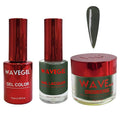 WAVEGEL Soak-Off Gel, Nail Lacquer & Acrylic/Dip Powder Matching Set - Queen Collection - #102 Rana