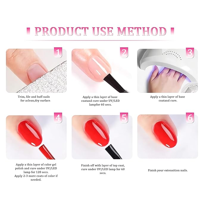 15ml Hot Pink Gel Nail Polish, Bright Pink Gel Polish, Dark Neon Color Same Color Same Bottle, High Gloss U V Soak Off Nail, DIY Sparkle Manicure Salon