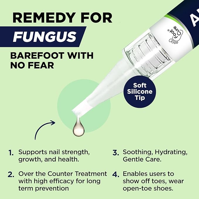 Footcure Antifungal Nail Treatment Pen – Extra Strength Toenail Fungus Treatment, 25% Undecylenic Acid for Toenails & Fingernails, Nail Fungus Repair Pen with Tea Tree & Oregano Oil, Made in USA