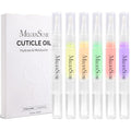 MelodySusie 6Pcs Cuticle Oil Pen Set,Nail Moisturizing Cuticle Oil Enriched with Vitamin E,Softens and Repairs Cuticles,Nail Strengthener,Protects Damaged Skin,Thin Nails,for Home and Salon Use