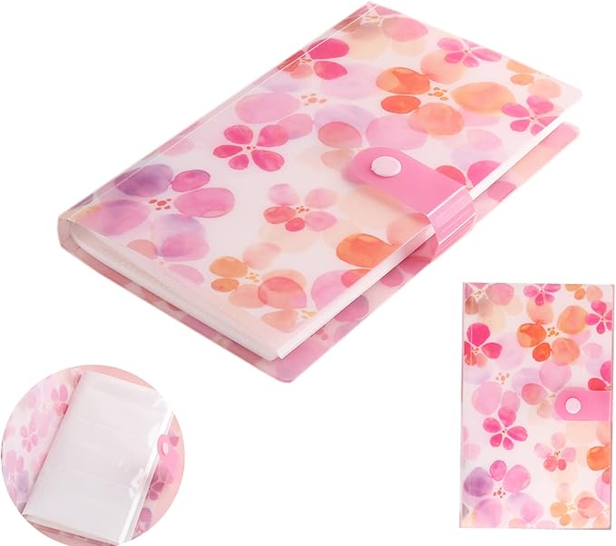 120 Shots Nail Art Stickers Storage Book Flowers Nail Decals Collecting Album Sticker Nail Tech Organizers and Storage Holder Binder Book for Nail Sticker Display