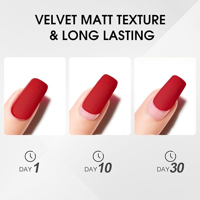 VENALISA 2 Pcs No Wipe Matte Top Coat and Glossy Gel Top Coat Set- High Shiny Long Lasting Clear Gel Nail Polish Kit, Soak Off Nail Art Home and Professional Manicure