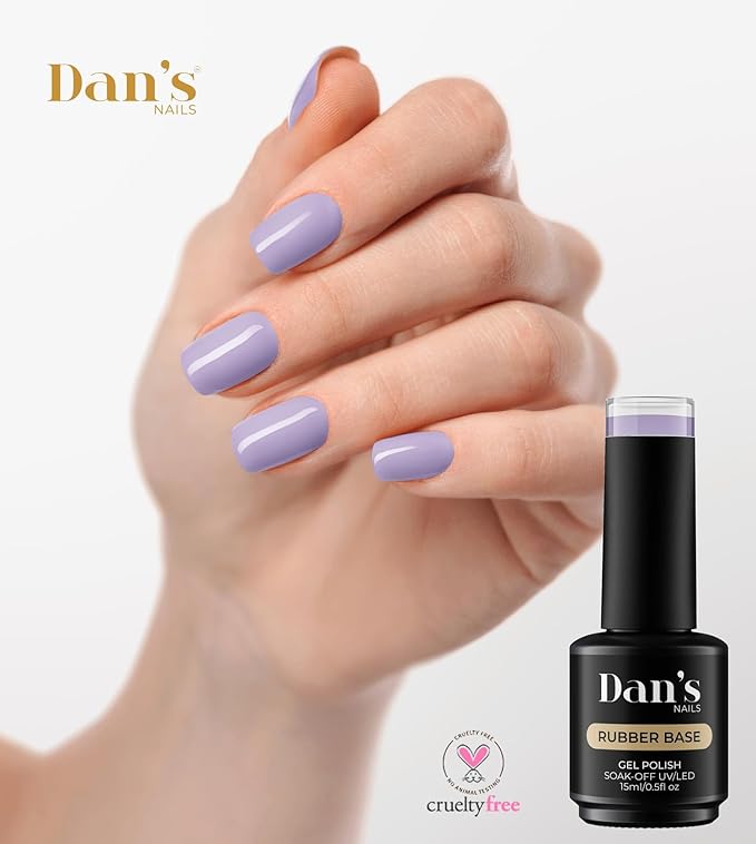 Dan's Nails 15ml Purple Paradise Prism Summer Rubber Base Gel Coat Set | Soak off UV/LED Lamp Professional Manicure