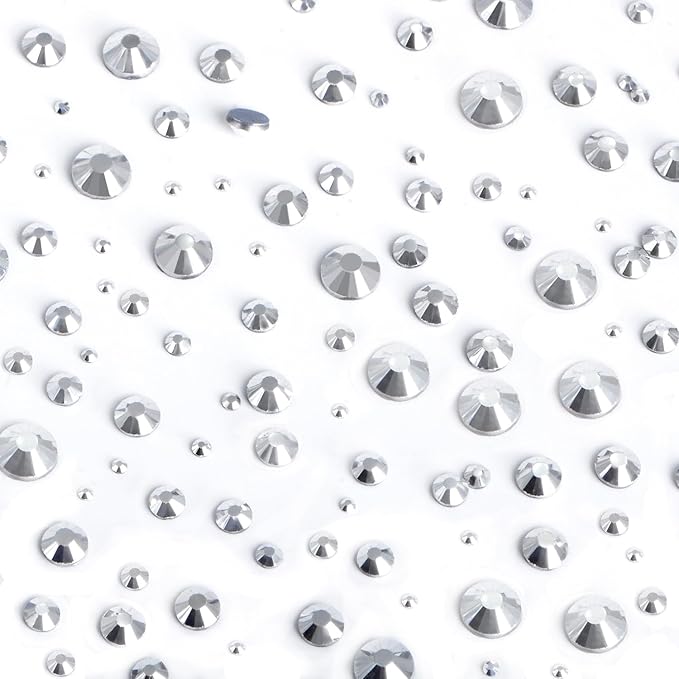 8000pcs Hotfix Rhinestones Flatback,Rhinestones for Crafts Clothes Mixed 6 Sizes, Hotfix Crystals with Wax Pencil Kit, SS4-SS30,Labrdor