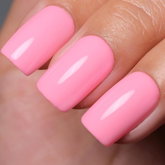 Gel Polish, 0.5 Fl Oz Baby Pink Gel Nail Polish Spring Summer Soak off LED UV Gel Nail Polish Art Starter Manicure Salon DIY Nail Gel Polish