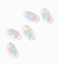 Semi Cured Gel Nail Strips (Cosmic Confetti)