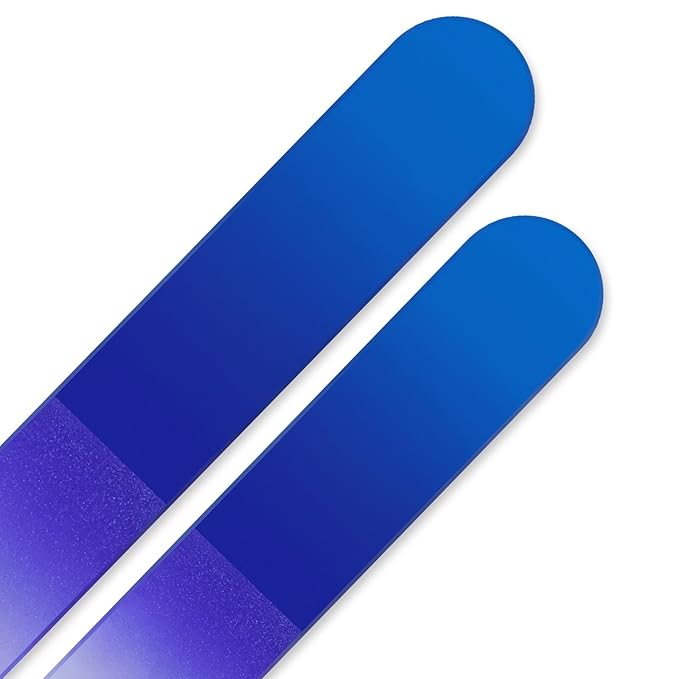 Glass Nail File - Mont Bleu Set of 2 Color Crystal Nail Files - Handmade - Genuine Czech Tempered Glass -Nail Files for Natural Nails