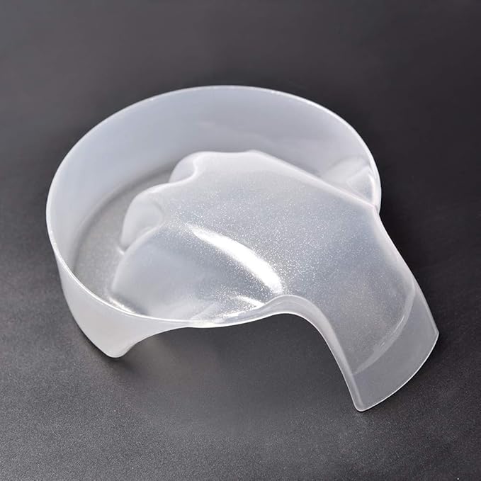 1Pcs Nail Art Soak Bowl Nail Polish Powder Removal Tray Nail Spa Salon Soaker Bowl Manicure Tools (White)