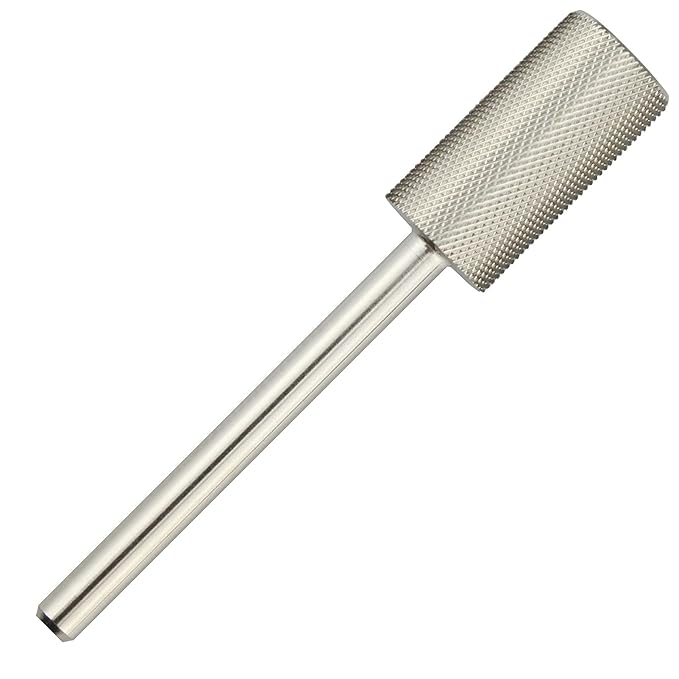C & I Large Barrel Nail Drill Bit, Chamfer Edition, Professional E-File for Nail File Machine, Designed to Remove Nail Gels, Acrylics, and other nail color covers 3/32” (Fine - F)