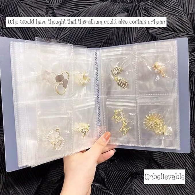 Nail Art Sticker Storage Book 2 Pack(160 Slots), Plastic Sticker Organizer Nail Decals Holder Collecting Album for Sticker Displaying