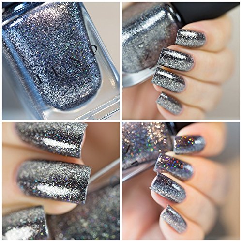 ILNP Private Reserve - Black Holographic Metallic Nail Polish