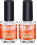 modelones Nail Dehydrator, 15 ml Acid Free Nail Prep Dehydrator for Acrylic Nails and Gel Nail Polish, Hema-Free Primer Bonder (Pack of 2)