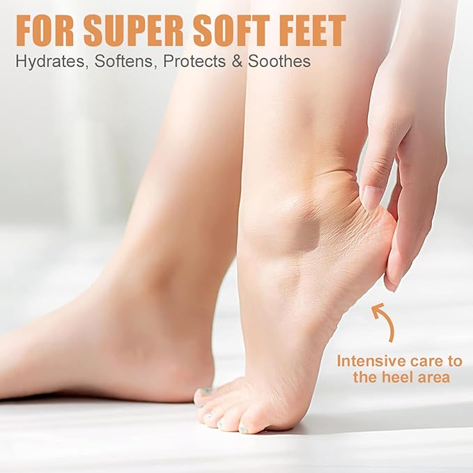 Honey Foot Cream for Extremely Dry, Cracked Skin,Deeply Moisturizing Foot & Hand Balm,Fast-Acting Repair for Rough Heels, Knees, Elbows & Hands for Women & Men - 1.41 oz