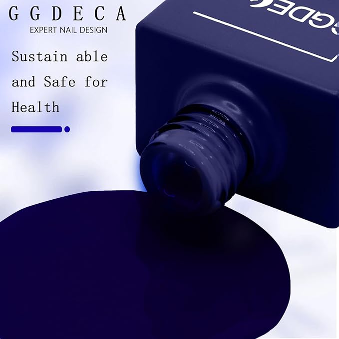 15ml Royal Blue Gel Nail Polish, Dark Blue Gel Polish, Navy Color Same Color Same Bottle, Deep Cobalt Colour High Gloss U V Soak Off Nail, DIY Sparkle Manicure Salon