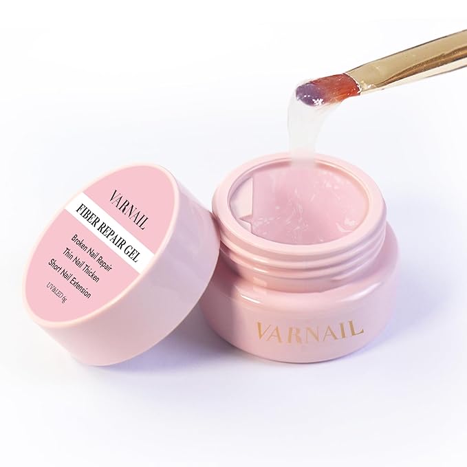 VARNAIL Nail Repair Kit, with 10g Solid Repair Gel, 3 Bottles of 15ml Basic Function Gel and Tools, Universal Repair Gel for Repair Broken Nail / Reinforcing Nail / Nail Extensions