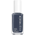 essie expressie Quick Dry Vegan Nail Polish, Charcoal Gray with Blue Undertones, Leveled Up, 0.33 Ounce