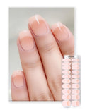 Semi Cured Gel Nail Strips | Built-In Gel Top Coat | UV Light Required | Salon Quality, Easy Application And Removal (Pink Elegance）