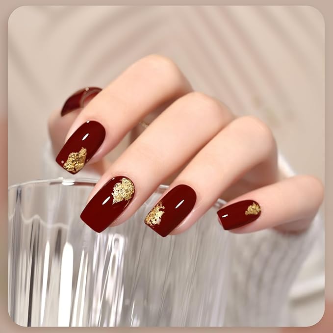 GAOY Red Gel Nail Polish, 16ml Soak Off Gel Polish, UV Light Cure for Nail Art DIY Manicure at Home, 1008 Crimson Red