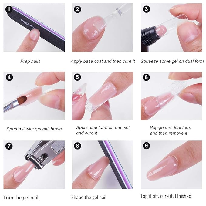 Makartt Poly Nail Extension Gel, 15ML Nude Nature with Pink JD700 Professional Nail Drill Machine Bundle