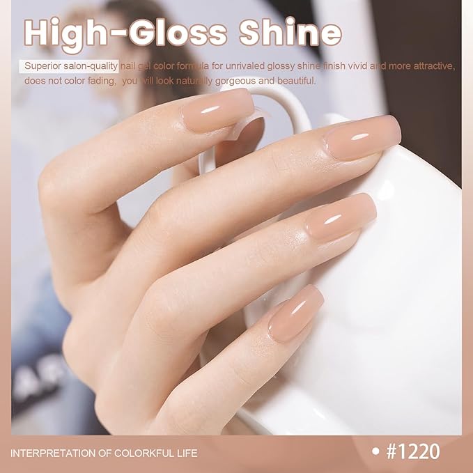 RARJSM Rubber Base Coat Gel Polish Nude Eggshell Pink Skin Tone Rubberbase Gelpolish for Nails Natural Color French Manicure Extend Soak Off Curing Requires Single Bottle 15ml Salon Home DIY Use