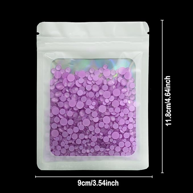 Flatback Glass Rhinestones,Bedazzler Gems Non Hotfix Crystal Rhinestones for Crafts Nail Charms Clothes Tumblers,Violet Neon,Mixed Size,35g