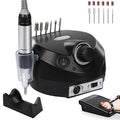 Electric Nail Drill Machine 30000RPM Nail Efile Professional Nail File Kit for Acrylic, Gel Nails, Manicure Pedicure Polishing with 6 Drill Bits and Sanding Bands