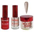 WAVEGEL Soak-Off Gel, Nail Lacquer & Acrylic/Dip Powder Matching Set - Queen Collection - #117 Keep Up With Me