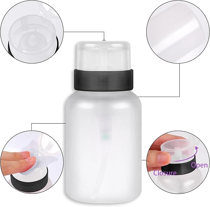 400pcs Nail Cotton Pads 1 Pull-Off Pump-Style Bottle Suitable for Nail Care Wipes, Nail Cleaning Pads, Mascara Extension Glue Cleaning Wipes, and Nail Care Product Sets (White)