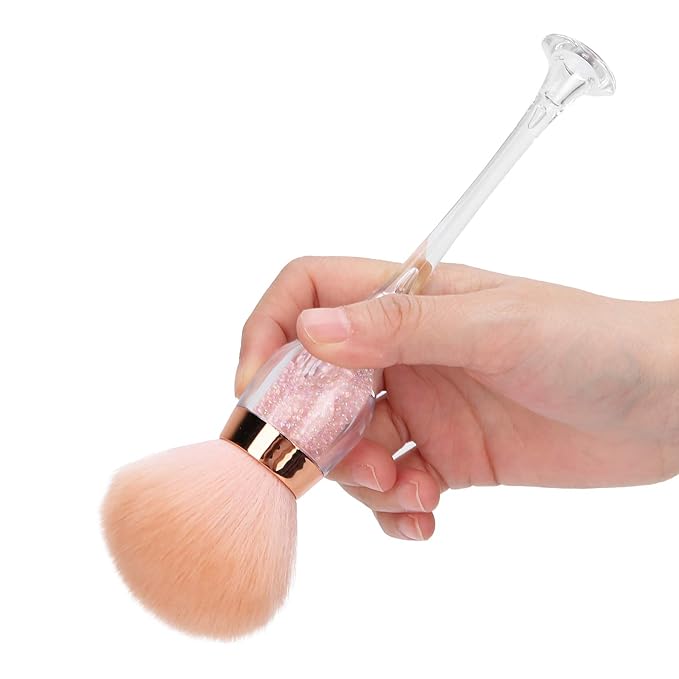 Nail Dust Cleaning Brush, Soft Nail Arts Makeup, Nail Art Powder Remover Brush, Makeup Blush Brushes Not Fall Off, Not Fade with Attracting Appearance and Shape