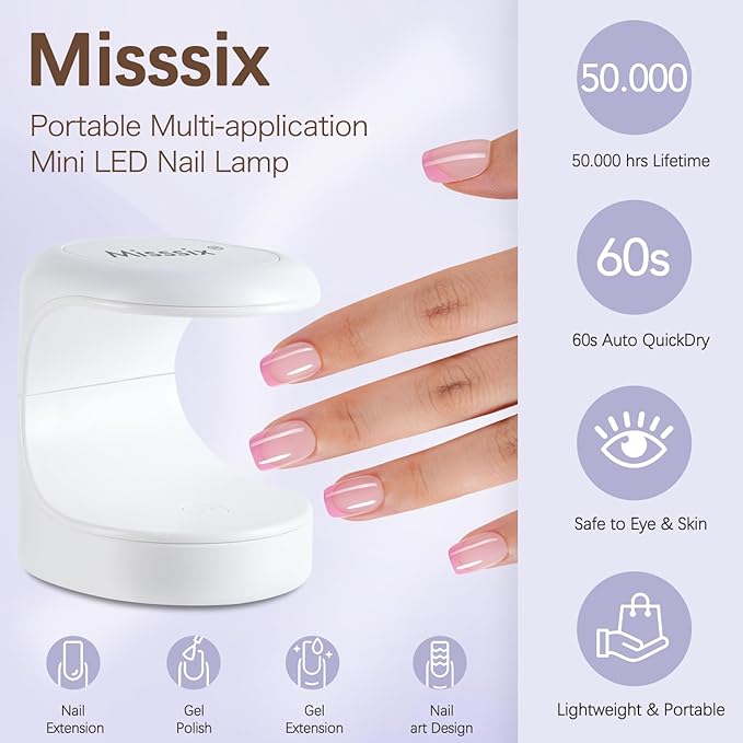 Misssix French Tip Press On Nails, 150Pcs French Gel Nail Tips, Short Square Soft Gel Fake Nails, X-BASIC Tips Starter Kit for Nail Art DIY 15 Sizes