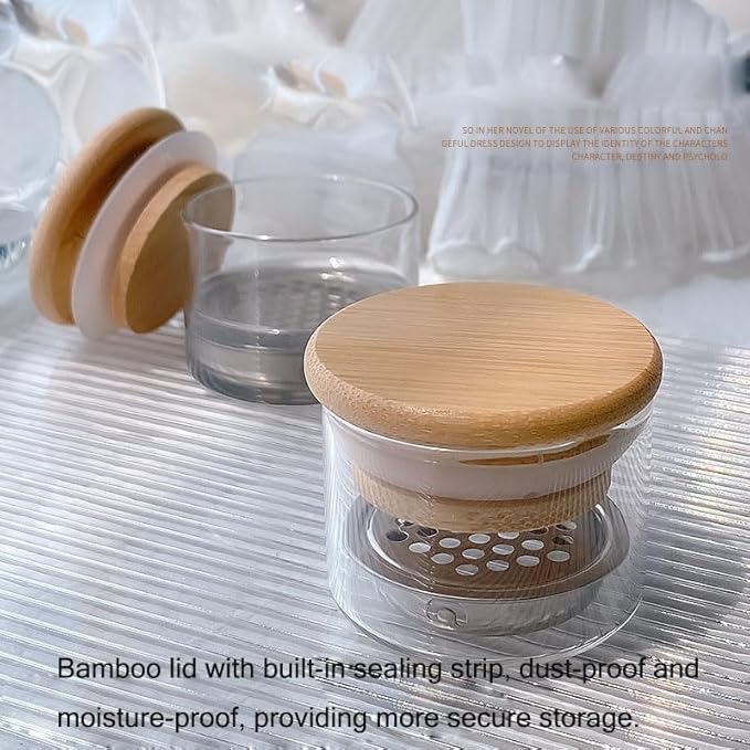 Nail Brushes Washing Cup Dappen Dish for Acrylic Nails Nail Brush Cleaner Layered Nail Art Brush Wash Cup with Lid