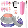 Hard Gel Builder for Nails Builder Gel Extension Nail Kit HardNail GelNail Extension Kit GelBuilder for Clear BuilderGel (Nude Pink 60g/2.1oz)