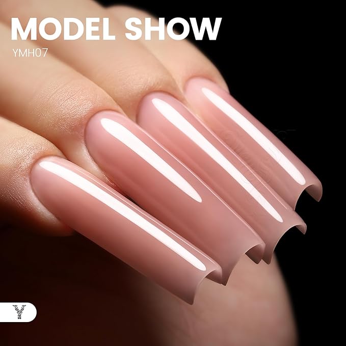50g Builder Gel for Nails, Long-Lasting Soak-Off Nail Extension Gel for Beginners & DIY Home Salon Manicure(YMH07-Dusty Rose Nude Brown)