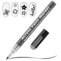 EBANKU Nail Polish Pens, 1Pc Nail Art Pen Quick-Drying 3D 0.7MM Nail Art Markers Acrylic Paint Pens Nail Point Dotting Liner Pen Tools for Home & Salon Nail DIY (Black)