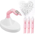 Flexible Movable Fake Finger Practice - 3PCS Adjustable Pink Nails with White Acrylic Base, 100PCS/Bag White Nail Tips