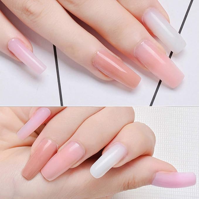 Yokilly Nail Forms for Acrylic Nails, 500PCS Poly Gel Nail Forms for Builder Gel Tips Guide for Salon Former Stickers with Numbers Marked for DIY Art