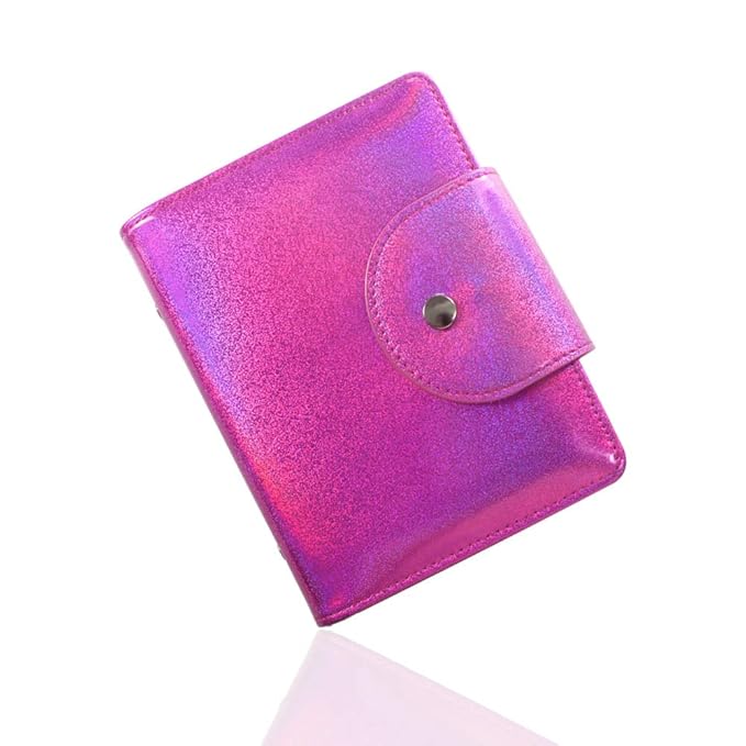 Yigo 20 Slots Image Stamper Plate Collection Laser Color Nail Art Stamp Plate Stamping Plates Cases Stamp Nail Template Organzier for 9.5X14.5CM Size Nail Art Plates (B-Rose Red)