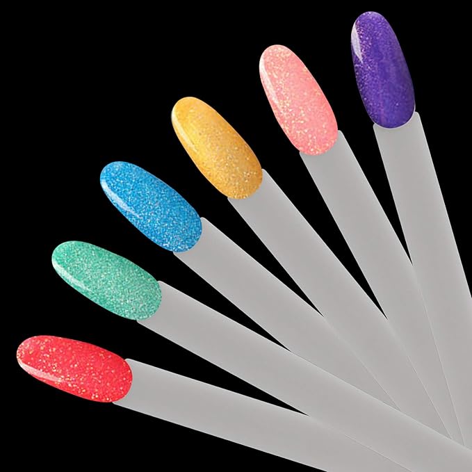 KINJOEK 3 Set Total 150 Tips Natural Nail Swatches Sticks, Nail Art Supplies Practice Display Sample Board for Polish Color Display and Home DIY, Natural