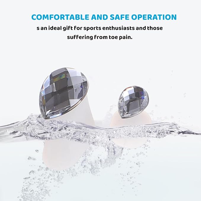 Pedicure Toe Separators with Rhinestone Pearl Design 24Pcs Silicone Toe Dividers for Nail Art and Correction Comfortable Reusable Spacers for Home and Professional Salon Use