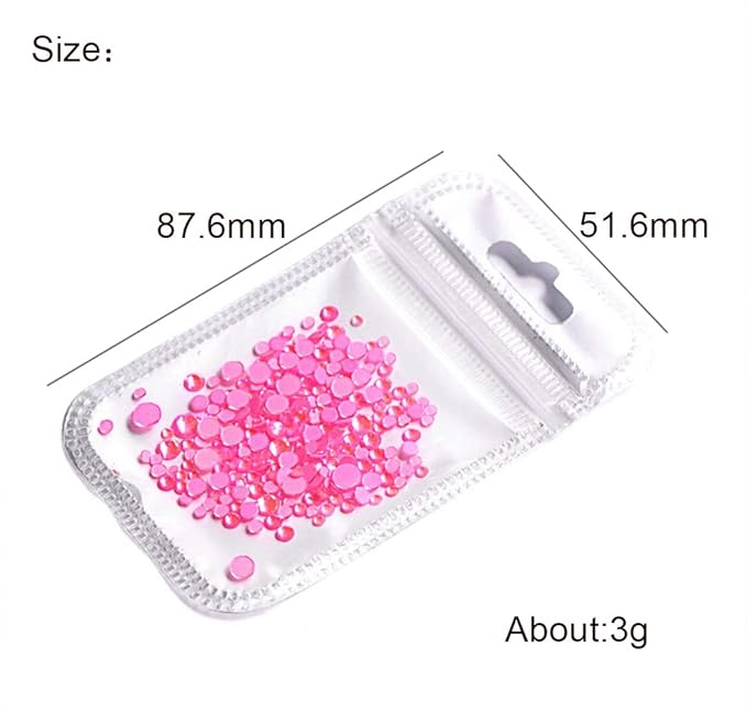 3D Luminous Nail Art Rhinestone Gem Kit Party Theme Luminous 4 Pack(Luminous 1)